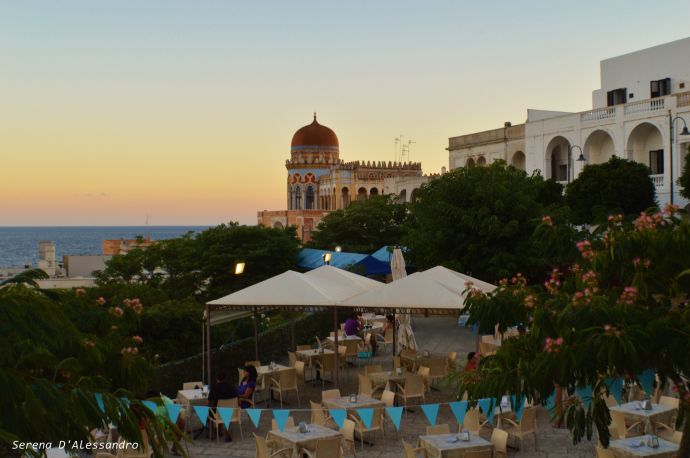 Santa Cesarea Terme al tramonto